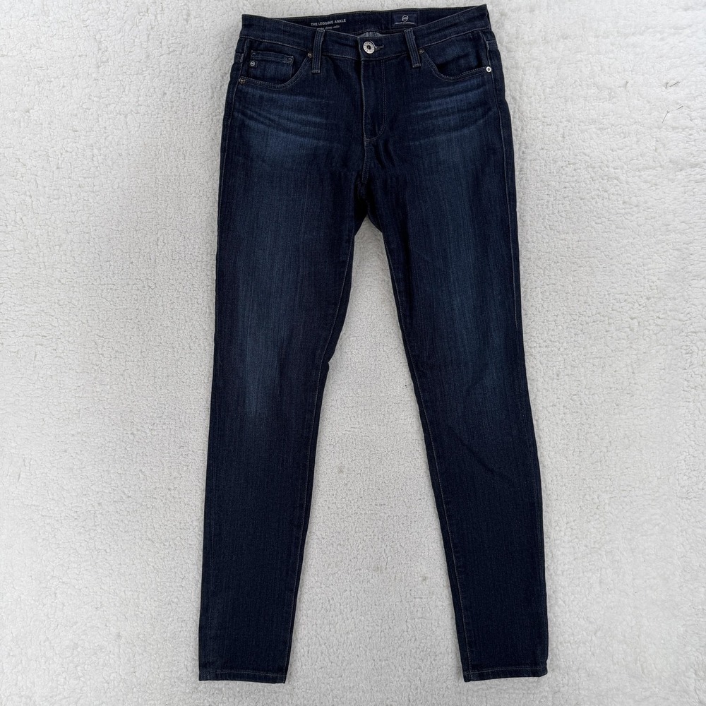 AG Adriano Goldschmied The Legging Ankle Jeans Womens‎ 27 Blue Low Rise Skinny